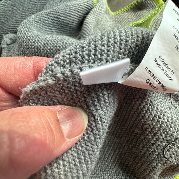 Almgwand grey wool cardigan made in Germany sz 42 - Picture 12 of 12